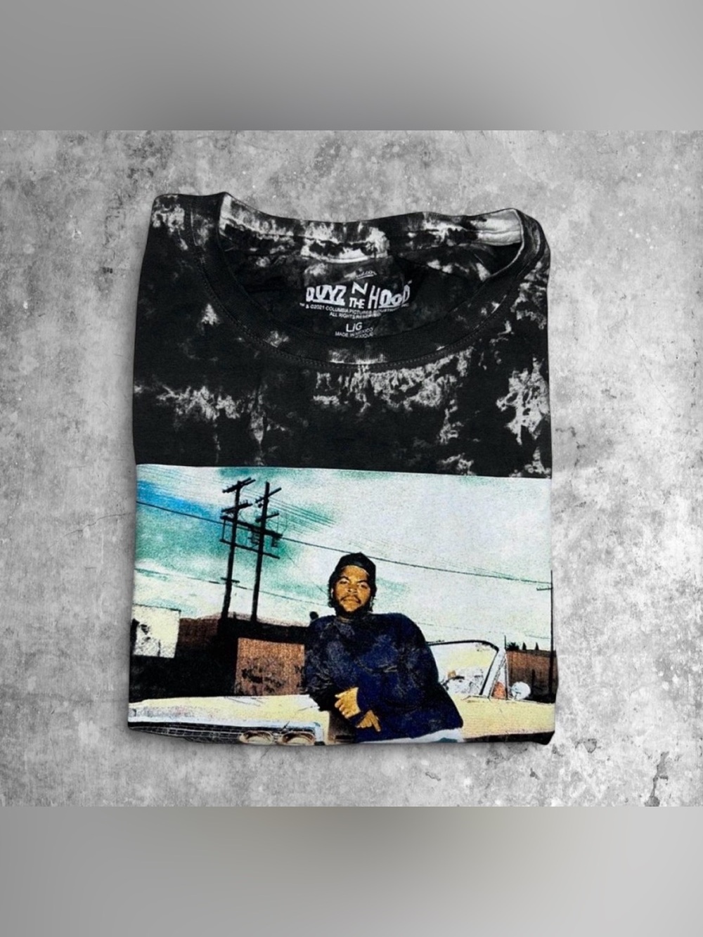 🆕 NWOT Boyz N The Hood Ice Cube 90’s Tie Dye Graphic Tee Unisex Size Large